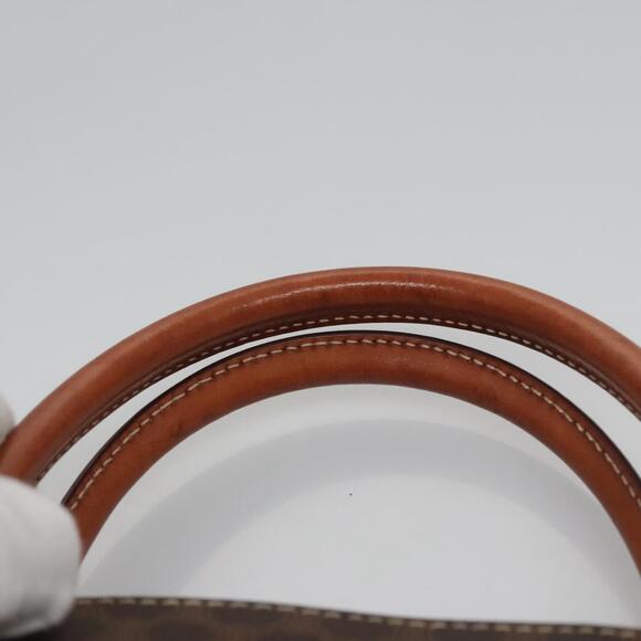 CELINE Macadam Canvas Hand Bag Pvc Leather Brown Gold - Picture 8 of 13